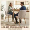 HOMCOM Esszimmerstühle 2er-Set, Küchenstühle mit Produktbild-Vorschau 4
