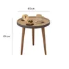 360Home Nachttisch Couchtisch ablage Grau A-40cm Produktbild-Vorschau 2