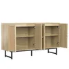 Kommode,Sideboard mit echtem Rattangeflecht, Küchenschrank Produktbild-Vorschau 6