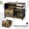 WOLTU Aktenschrank, Rollcontainer mit Schublade&offenen Produktbild-Vorschau 3