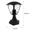 MasterLED Außenleuchte E27 IP44 Sockelleuchte 30cm Schwarz Produktbild-Vorschau 11