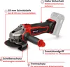 Smerigliatrice angolare a batteria EINHELL TE-AG, 18/125-2 Anteprima dell’immagine prodotto 3