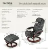 tectake® Fernsehsessel Willy mit Hocker Produktbild-Vorschau 8