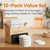 24er Pack Ersatzfilter für Katzenbrunnen, 12 Kohlefilter Produktbild-Vorschau 3