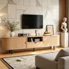 Merax TV Lowboard Rundform mit Rollo-Tür, TV-Schrank mit Produktbild-Vorschau 4