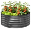 Outsunny Hochbeet aus Stahl, Pflanzbeet Frühbeet Gartenbeet Produktbild-Vorschau 1