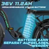 HITWAY Elektrofahrrad E-Bike 20" Fat Tire E-Fahrrad Produktbild-Vorschau 3