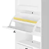 Schuhschrank BEALIFE 58x24x102 cm mit 2 Kippfächern & Produktbild-Vorschau 9