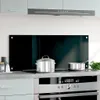 vidaXL Alzatina da cucina nera 100x40 cm in vetro temperato Anteprima dell’immagine prodotto 2