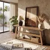 Wanbor TV Lowboard 160 cm aus Massivholz für Fernseher bis Produktbild-Vorschau 8