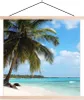 MuchoWow® Textilposter Palme - Tropisch - Wolken 120x120 cm Produktbild-Vorschau 1