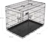 Klietka pre psa, skladacia, dĺžka 92,5 cm, 2 dvere, L, Náhľad obrázku produktu 14