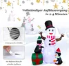 GOPLUS 180cm aufblasbarer Schneemann mit bunt LED-Lichtern, Produktbild-Vorschau 4