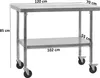Mahlzeit Edelstahltisch, 120 x 70 x 85 cm, Arbeitstisch, Produktbild-Vorschau 3