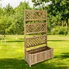 vidaXL Hochbeet mit Spalier Bambus 70 cm Produktbild-Vorschau 2