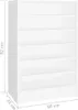 vidaXL Schuhschrank Weiß 60x35x92 cm Holzwerkstoff Produktbild-Vorschau 12
