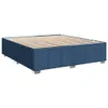Boxspringbett mit Matratze Blau 200x200 cm Stoff Produktbild-Vorschau 8