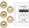 Weihnachtskugeln Glas 10cm 6 Stück - Brokatgold Produktbild-Vorschau 4