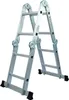 A multi-purpose aluminum ladder is shown against a white background.