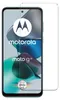 A screen protector is shown placed over a smartphone screen. Produktbild-Vorschau