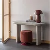 Islen Hocker With Drehfuss Bouclé Bordeauxrot Produktbild-Vorschau 2