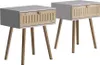 Nachttisch Vicco Holk Weiß/Kiefer 2-er Set, Model 54227 Produktbild-Vorschau 1