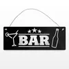Bar mit Cocktail und Bier Metallschild Produktbild-Vorschau 2