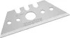 A close-up of a single trapezoidal razor blade. Produktbild-Vorschau