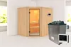 Karibu Sauna Heimsauna Innensauna KALLE 3 68mm Wandstärke Produktbild-Vorschau 3