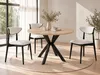 Runder Ausziehbarer Esstisch - Loft Style Tisch mit Produktbild-Vorschau 1