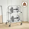 Carrello servitore pieghevole a 2 ripiani, carrello da Anteprima dell’immagine prodotto 7