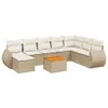 The Living Store 9-tlg. Garten-Sofagarnitur mit Kissen Produktbild-Vorschau 3