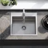 Rea Spülbecken Leo 50 Brush Nickel + Küchenarmatur Fresh Produktbild-Vorschau 4