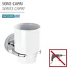WENKO Vacuum-Loc® Zahnputzbecher Capri, Befestigen ohne Produktbild-Vorschau 4