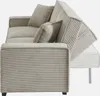 sweeek - Divano a 3 posti con funzione letto e rivestimento Anteprima dell’immagine prodotto 4