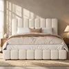 Letto imbottito 200x200 cm, letto matrimoniale con rete a Anteprima dell’immagine prodotto 1