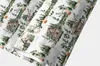 Wald Winter Geschenkpapier mit gemalter Hütten Szene und Produktbild-Vorschau 2
