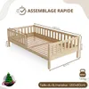 Crazy Pine Lit d'enfant 80x160 cm - Lit de sol Montessori Voir les images du produit 3