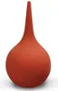 A red rubber bulb syringe with a pointed tip, isolated on a white background. Náhled obrázku produktu