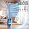 HOMCOM Stojanový ventilátor bez lopatiek, tichý stojanový Náhľad obrázku produktu 4