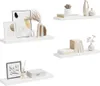 Półki Ścienne, 4 Szt, Białe, 80X23,5X3,8 Cm, Mdf Lumarko! Podgląd zdjęcia produktu 5