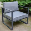MOSTRARE | Fauteuil de jardin - Gris - Aluminium - Avec Voir les images du produit 4