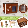 Outentin Hundehütte Outdoor Winterfest für Große Hunde – Produktbild-Vorschau 2