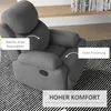 HOMCOM  Relaxsessel, Fernsehsessel mit Liegefunktion Produktbild-Vorschau 6