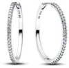 Pandora Ohrringe Creolen Funkelnde Zirkonia Sterling-Silber Produktbild-Vorschau 1