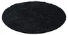 Tapis pour salon, à poils longs, anthracite, forme ronde, Voir les images du produit 1