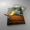 Bild auf Leinwand - Leinwandbild - Einteilig - Brücke See - Produktbild-Vorschau 2