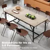 HOMCOM Tavolo da pranzo per 6-8 persone: moderno tavolo da Anteprima dell’immagine prodotto 4