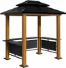 Sojag Aluminium Grillpavillon Maui Holzoptik 158x249x278 cm Produktbild-Vorschau 1