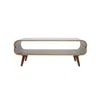 Miliboo - Design-Couchtisch Nussbaum TAKLA Produktbild-Vorschau 1